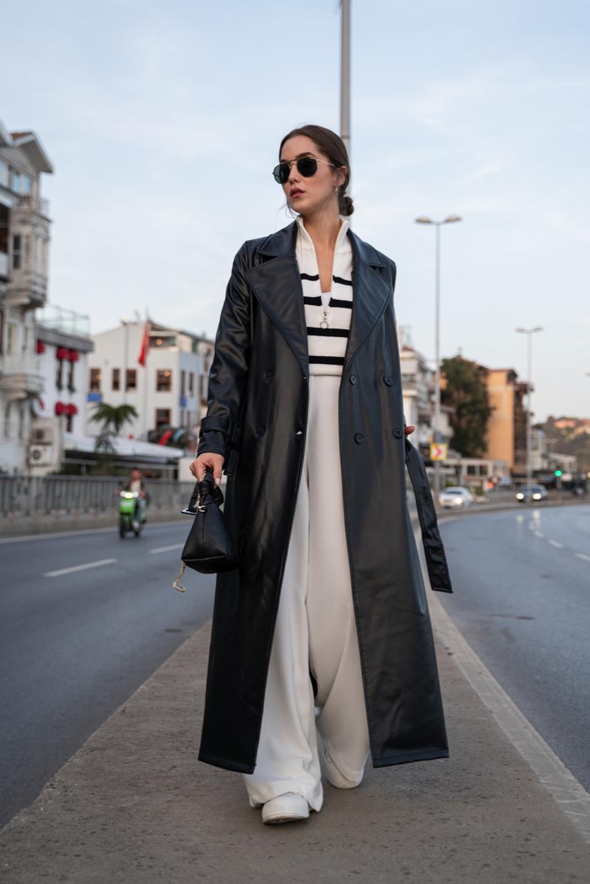 Leather Coat E8217 - HANGER