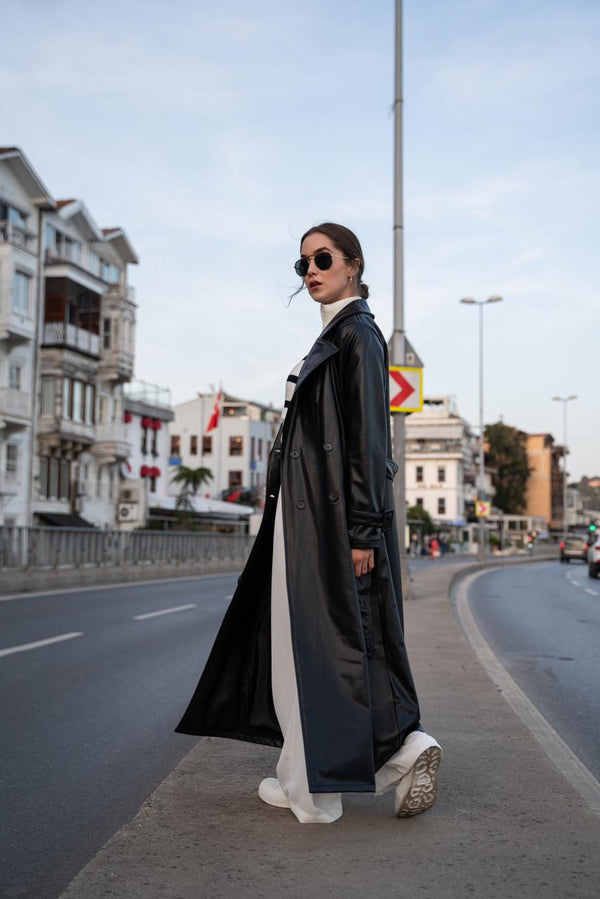 Leather Coat E8217 - HANGER
