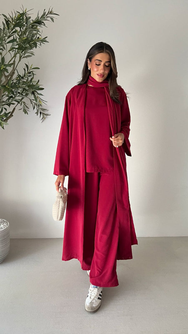 3pec belted cardigan K 3000