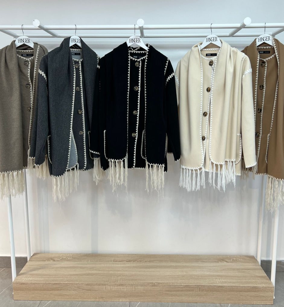 Scarf Cardigan 9869 KBN - HANGER
