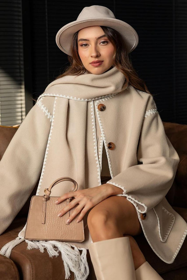 Scarf Cardigan 9869 KBN - HANGER