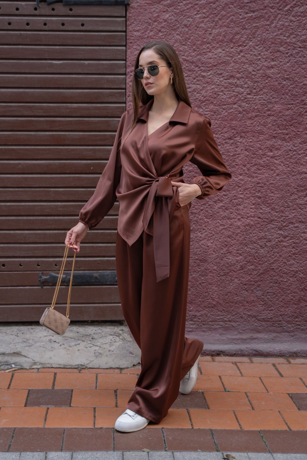 Satin Wide Pant 10180 - HANGER