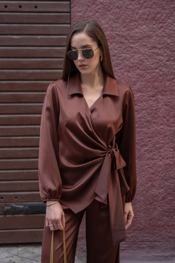 Satin Wide Pant 10180 - HANGER