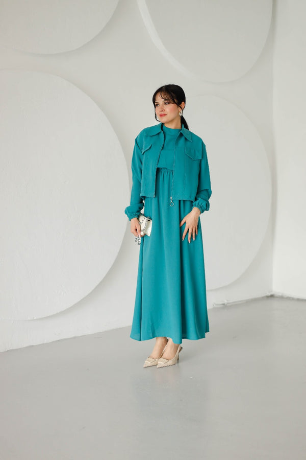 Dress With Crop Top 9001