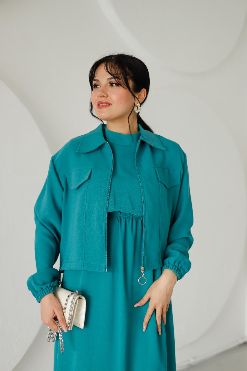 Dress With Crop Top 9001