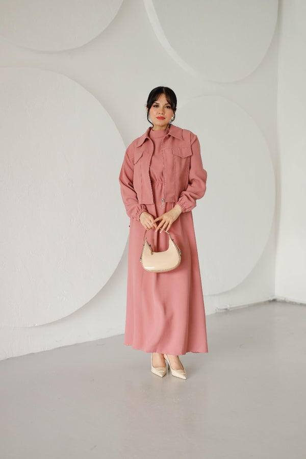 Dress With Crop Top 9001
