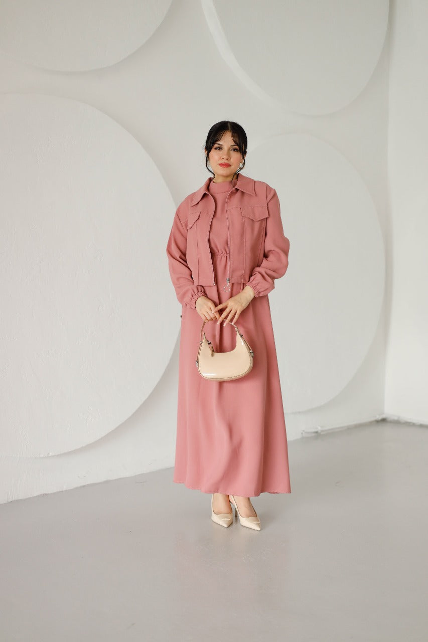 Dress With Crop Top 9001