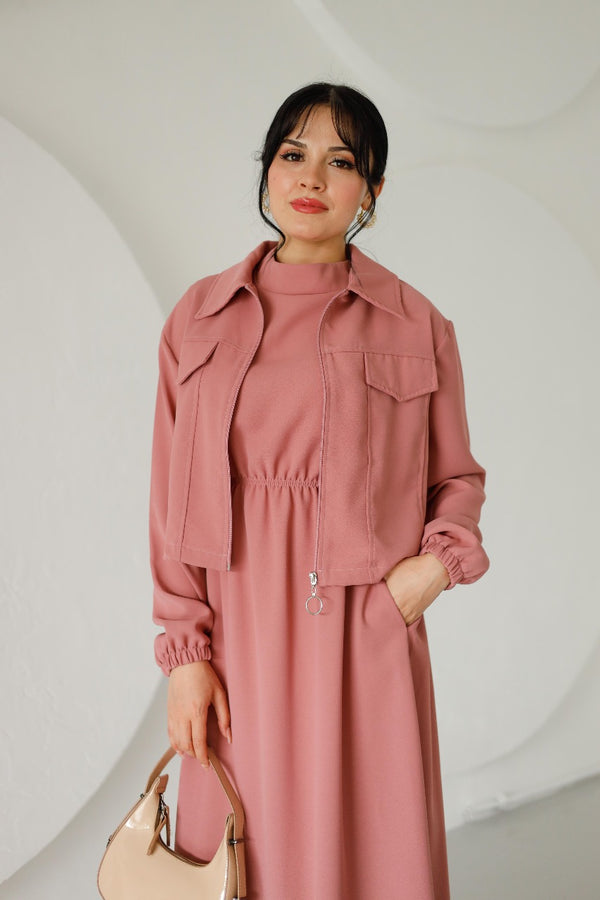 Dress With Crop Top 9001