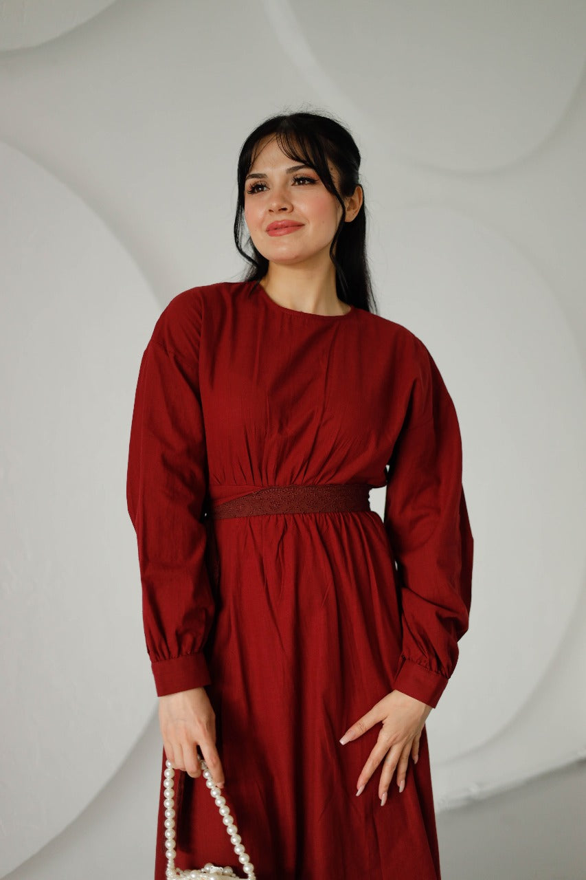 Belted Dress 6517 - HANGER
