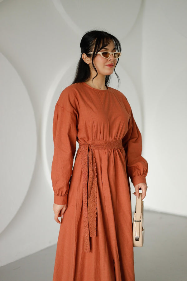 Belted Dress 6517 - HANGER