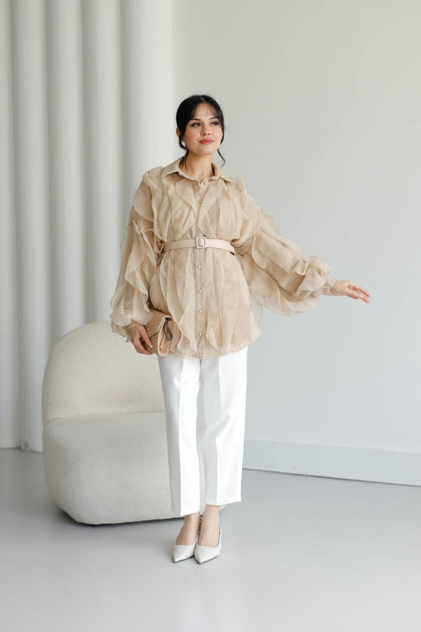 Belted Shirt 51096 - HANGER