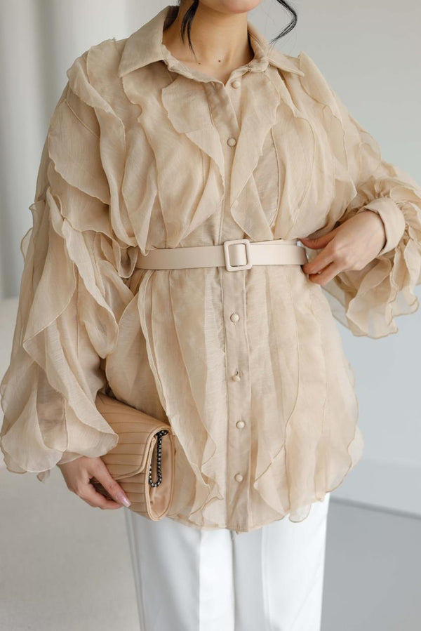 Belted Shirt 51096 - HANGER