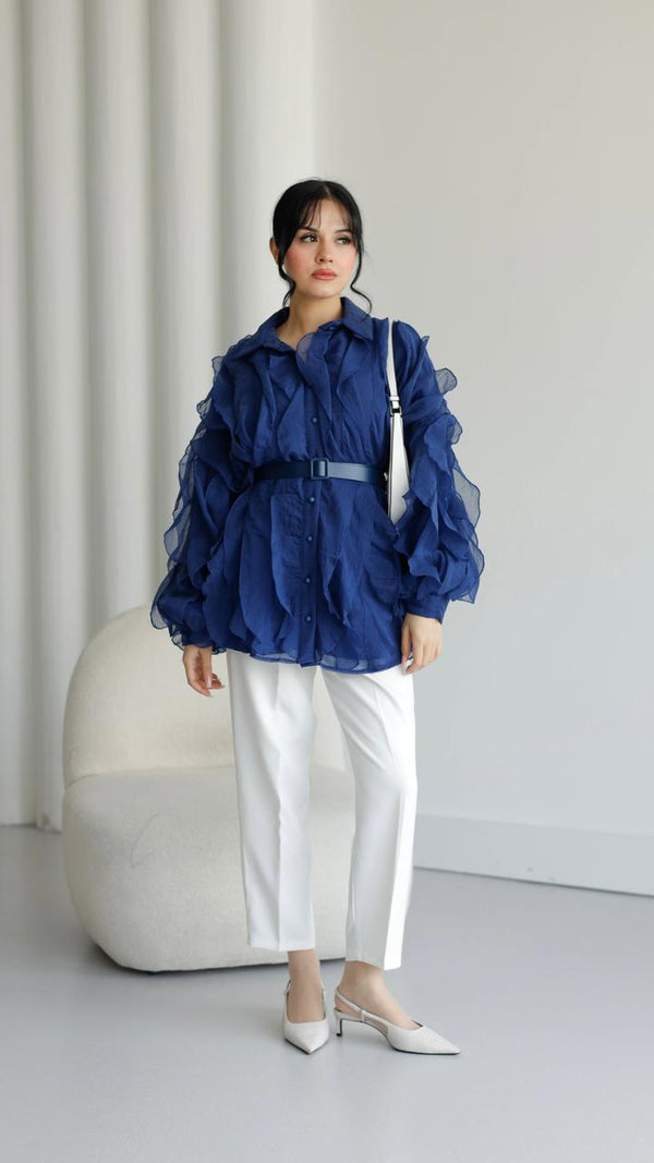 Belted Shirt 51096 - HANGER