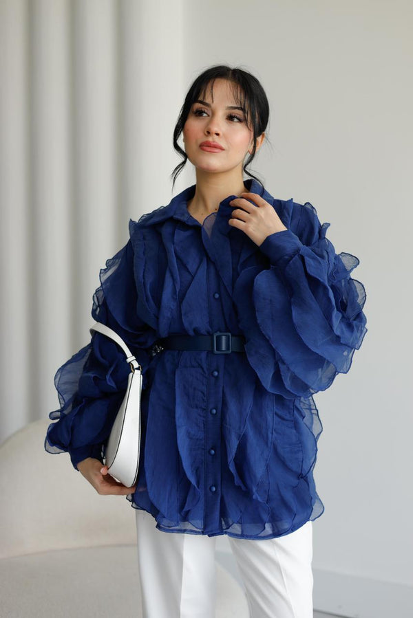 Belted Shirt 51096 - HANGER
