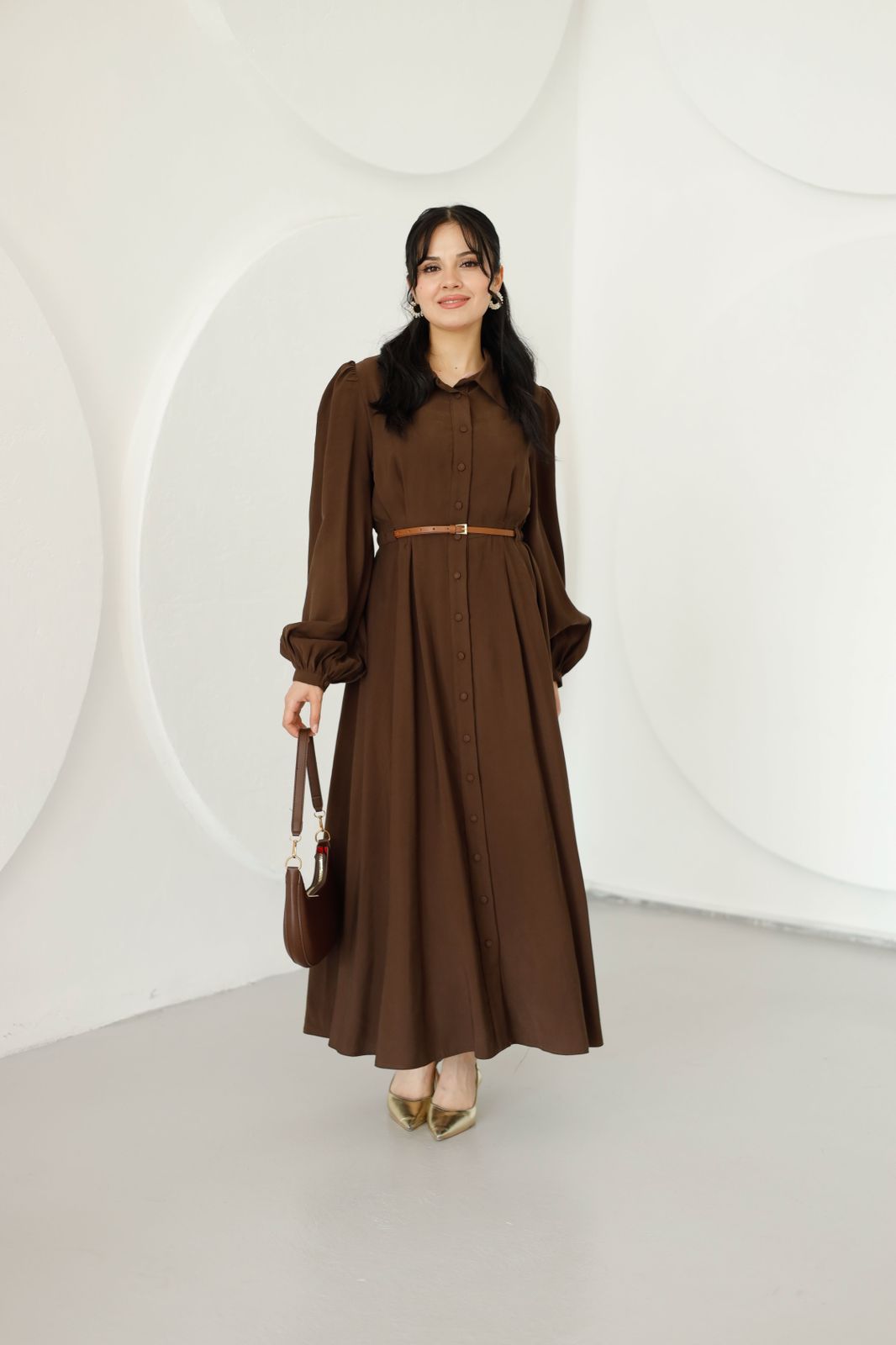 Belted dress LA837 - HANGER