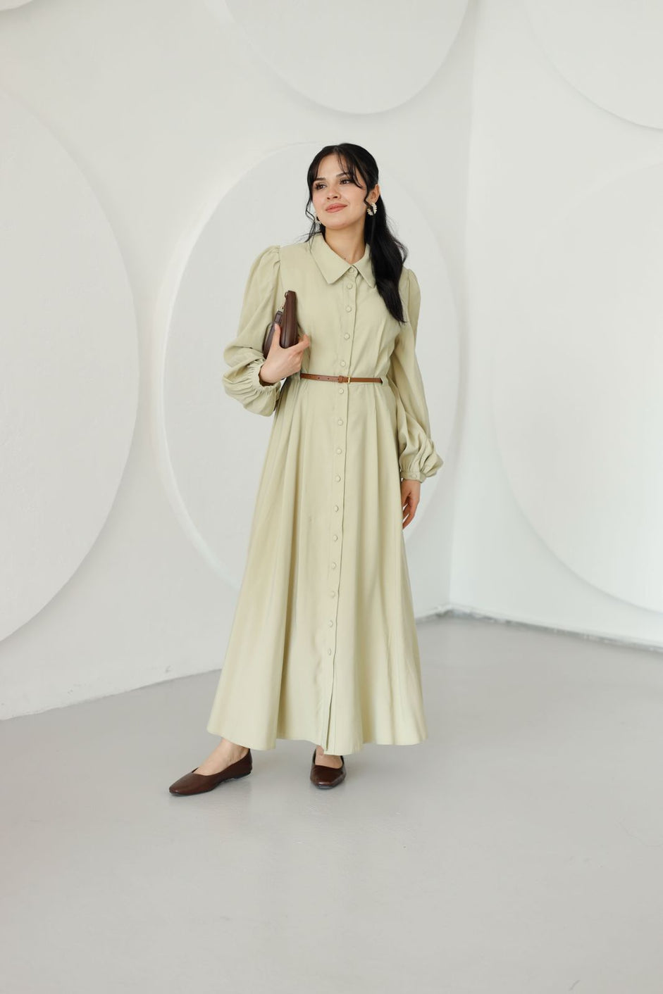 Belted dress LA837 - HANGER