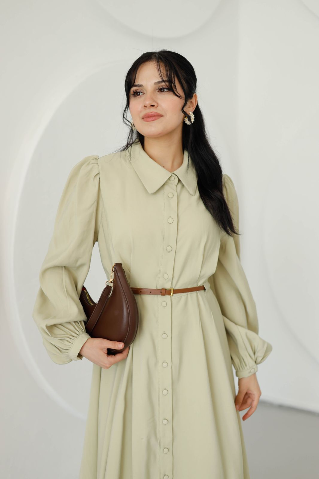 Belted dress LA837 - HANGER