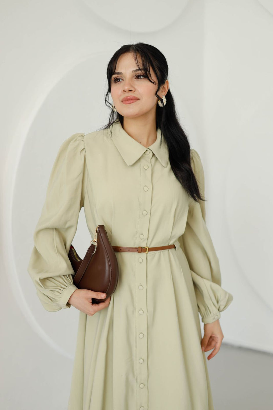 Belted dress LA837 - HANGER