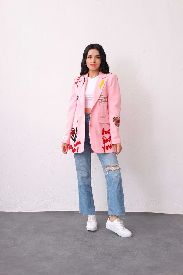 Embroidered Blazer 3818