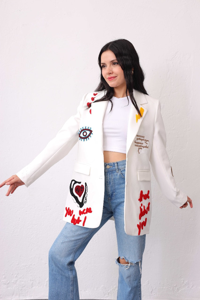 Embroidered Blazer 3818