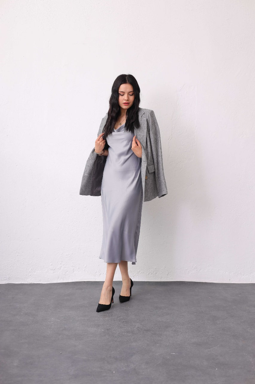 Satin dress Y28552 - HANGER