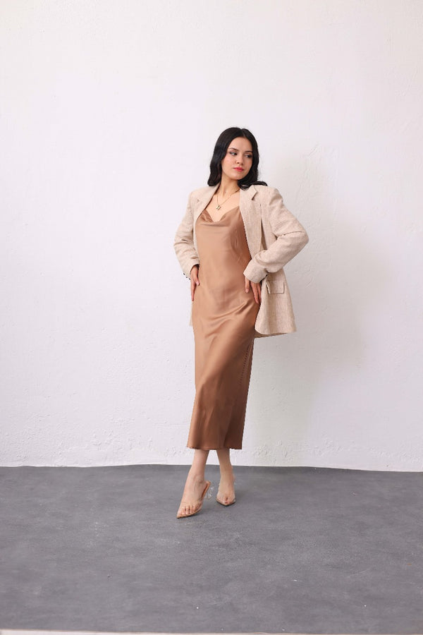 Satin dress Y28552 - HANGER