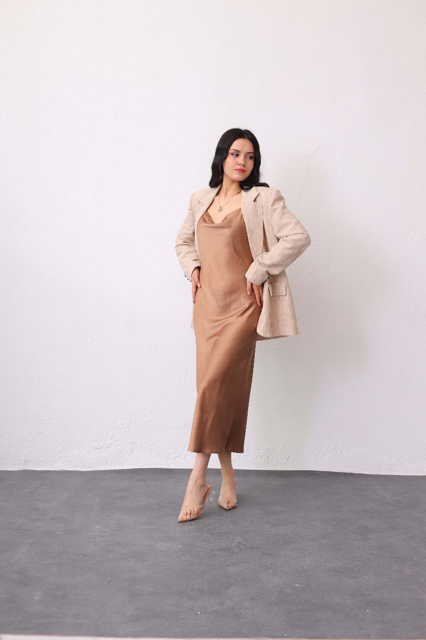 Satin dress Y28552 - HANGER