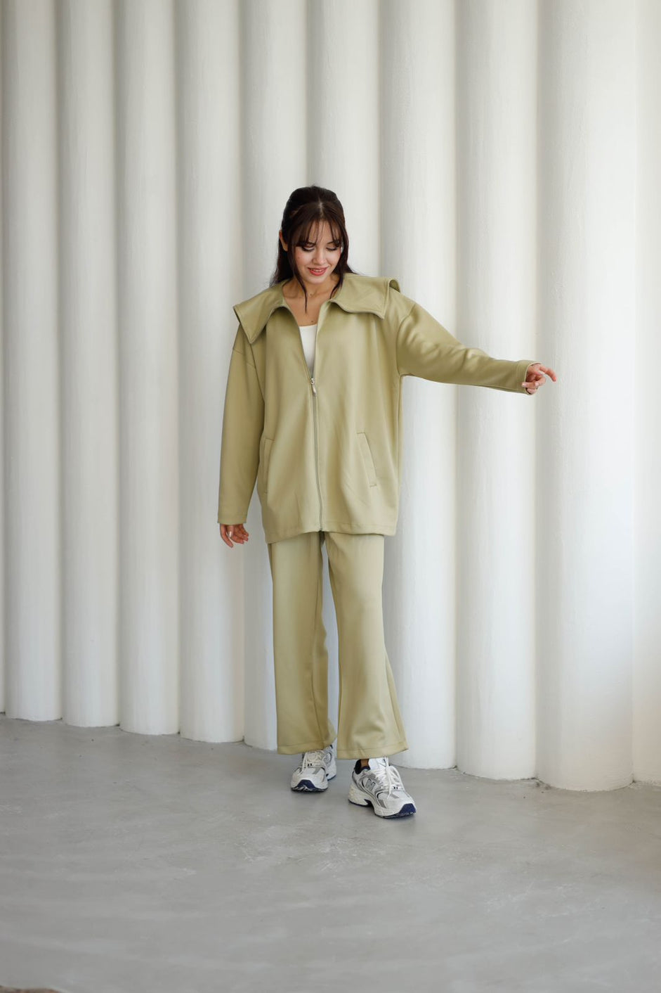 zippered suit P8278