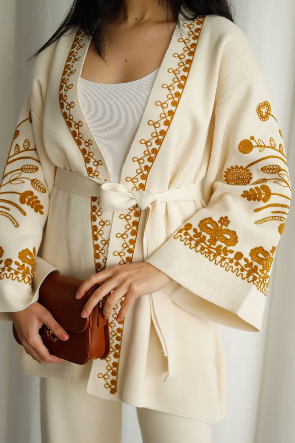 belted kimono set CH  7057