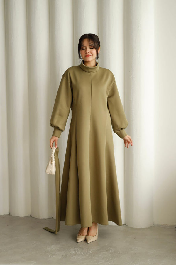 belted dress LN  2907