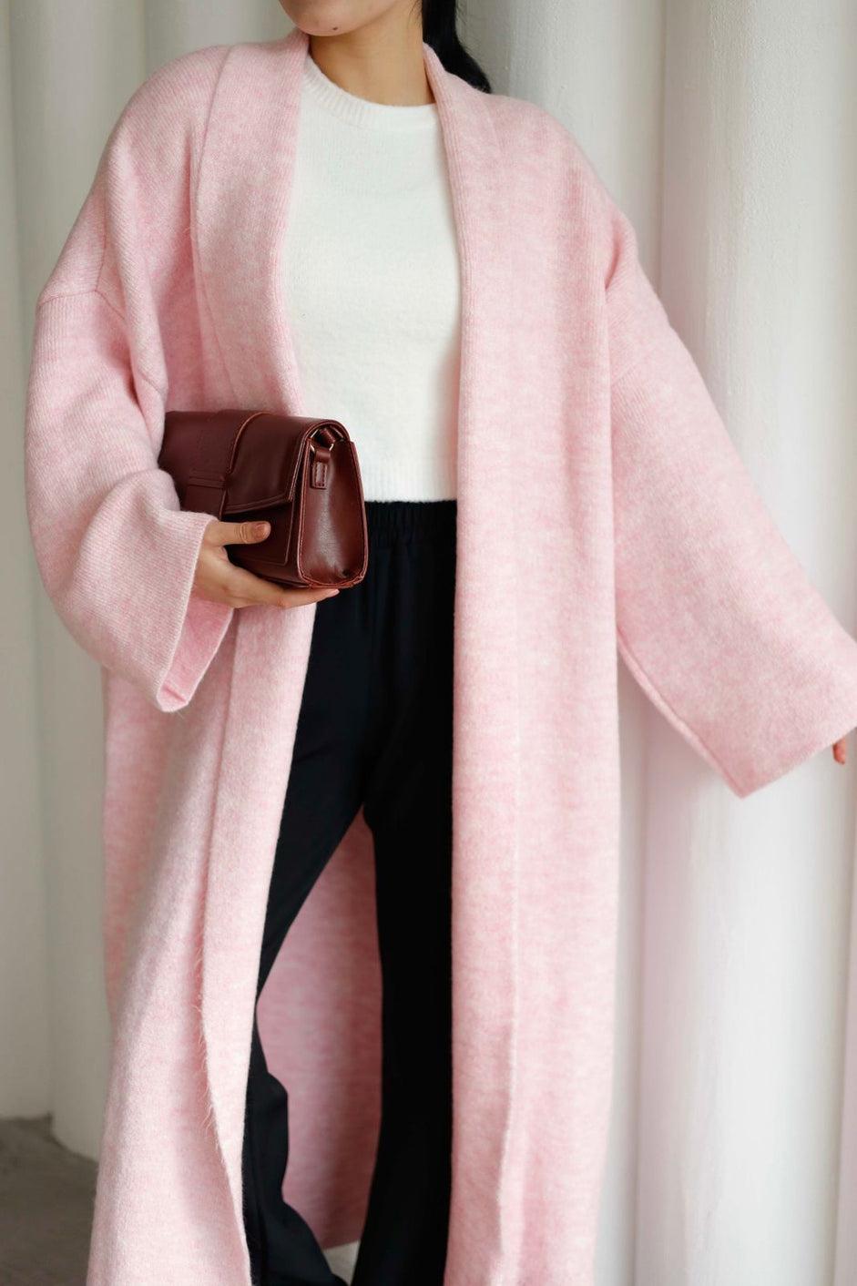 loose knit cardigan A91828