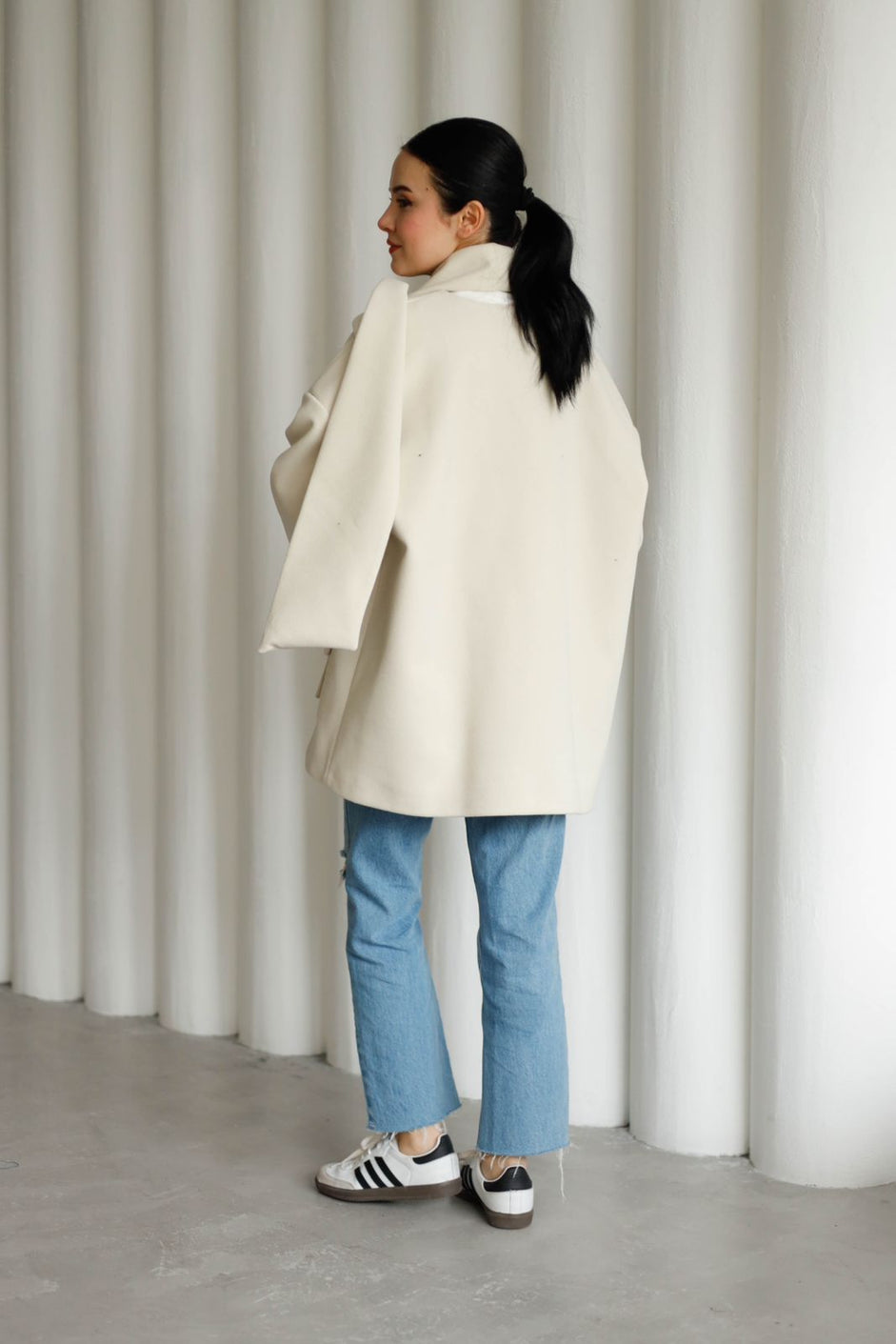 Scarf coat 25-912