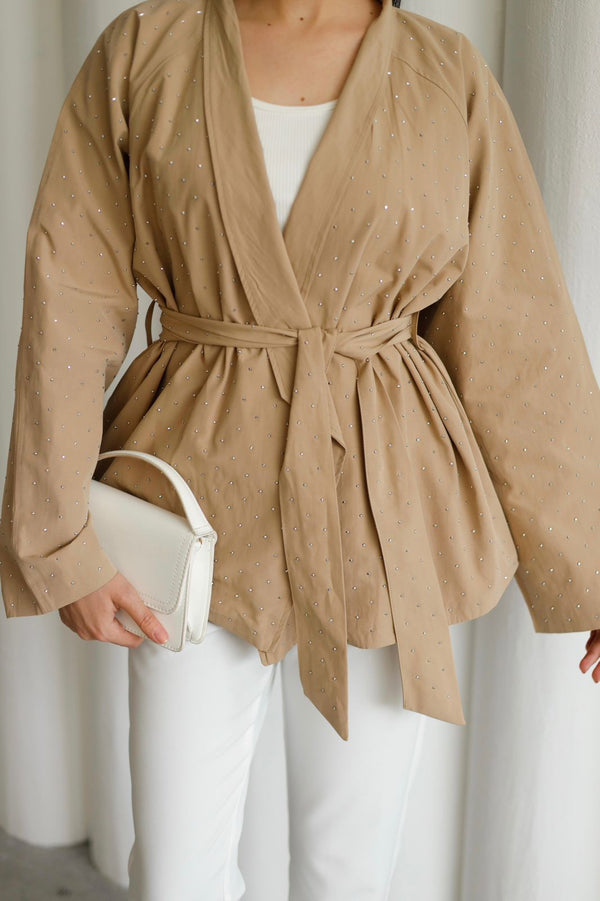 Detailed short jacket EX  2697
