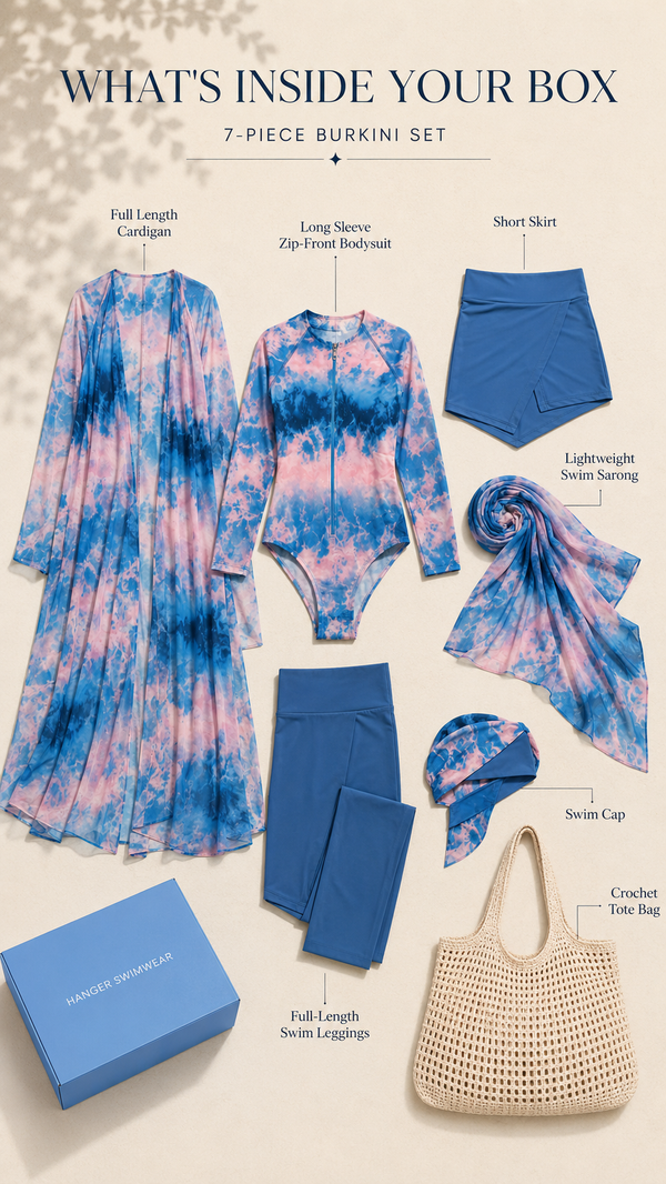 Costal Kimono Burkini Set - HANGER