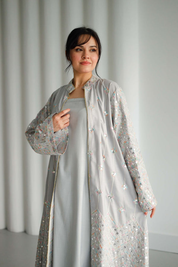 Kuwaiti abaya set F 4114