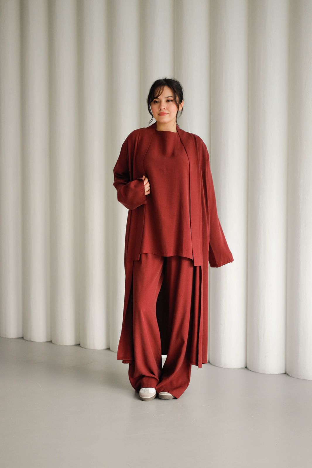 3pec belted cardigan K 3002