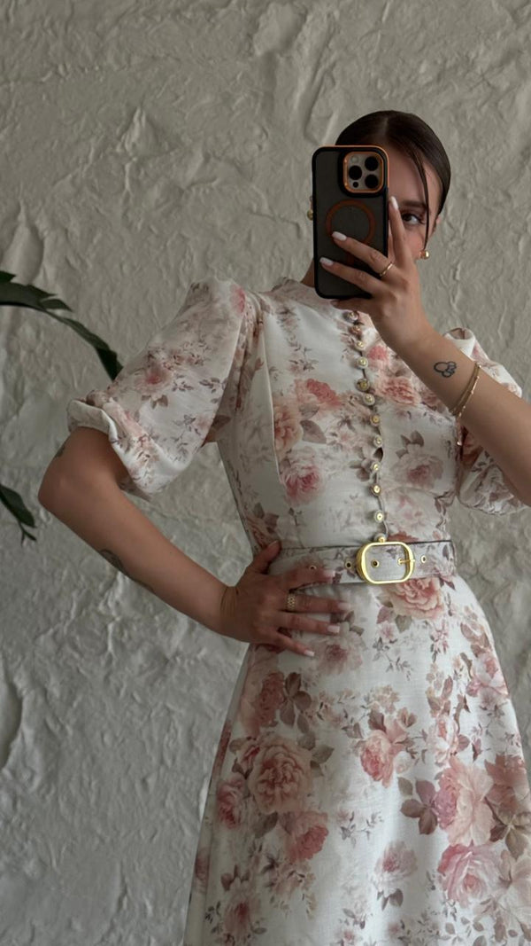 Belted dress WE628