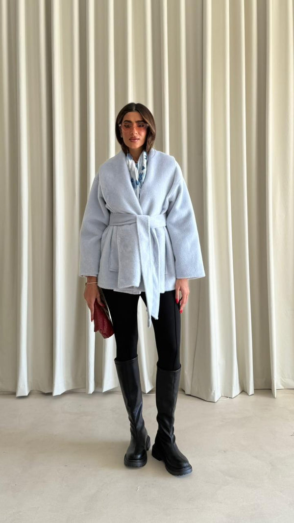 BELTED JACKET K-6164 - HANGER