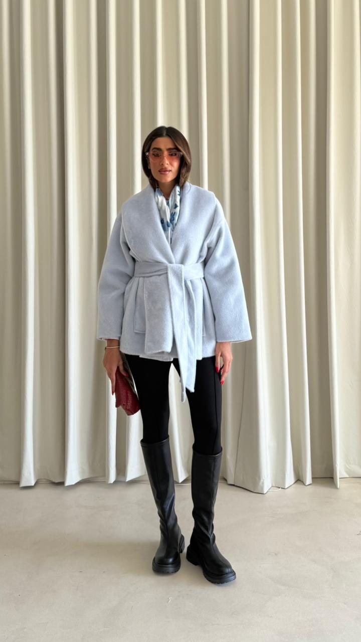 BELTED JACKET K-6164 - HANGER