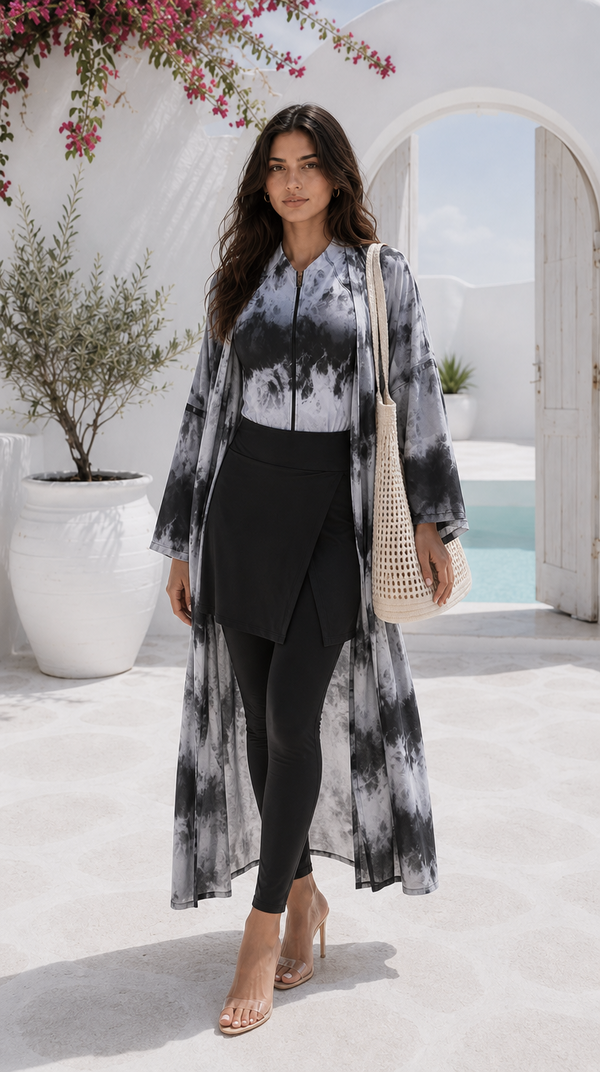 Noire Kimono Burkini Set - HANGER