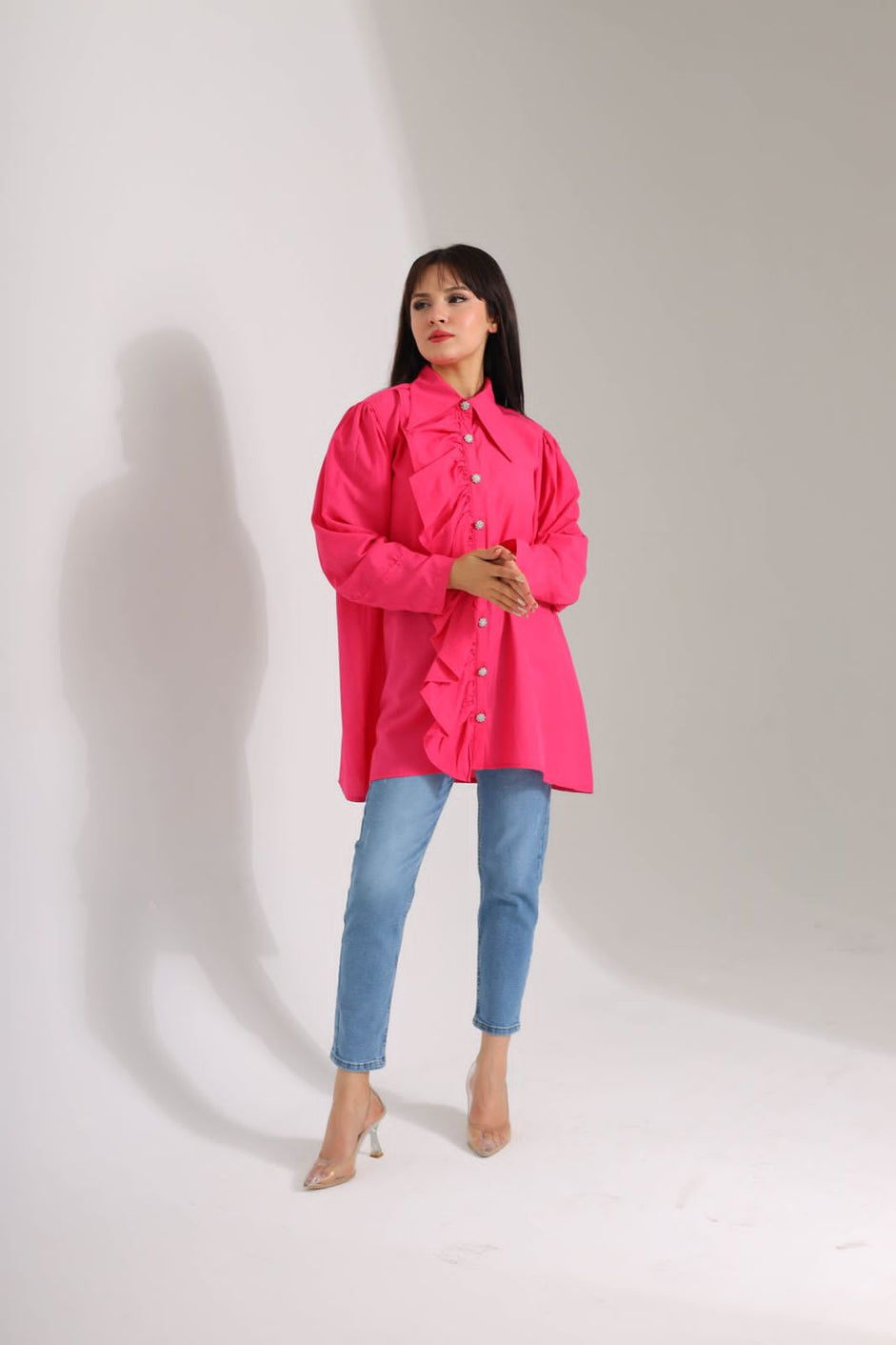 Ruffle Blouse A0005 - HANGER
