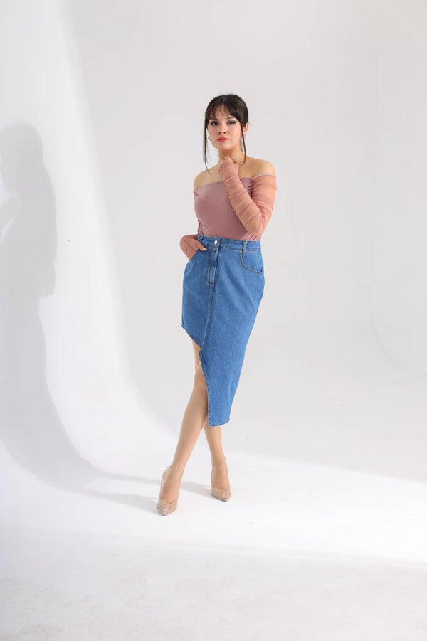 Denim skirt 8608 - HANGER