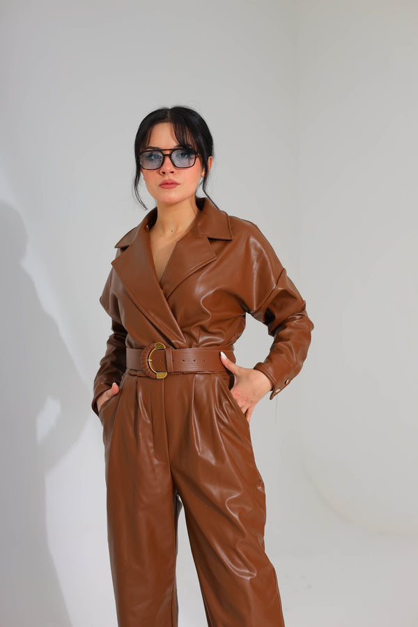 Leather Jumpsuit 8267 - HANGER