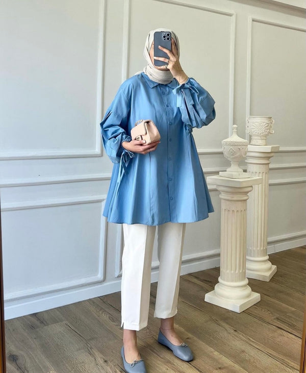 Tie hand blouse D - HANGER