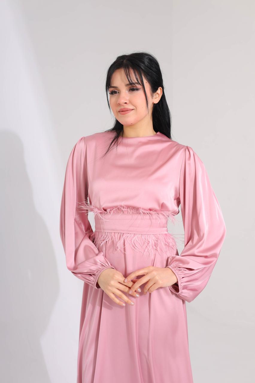 Fur Belt Dress - HANGER