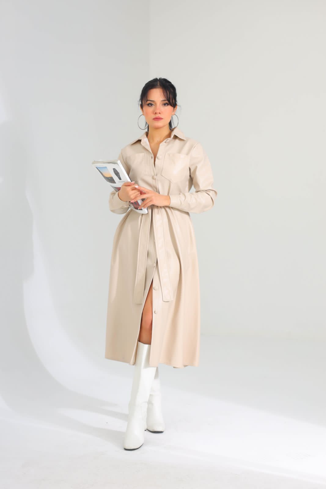 Leather dress 8283 - HANGER