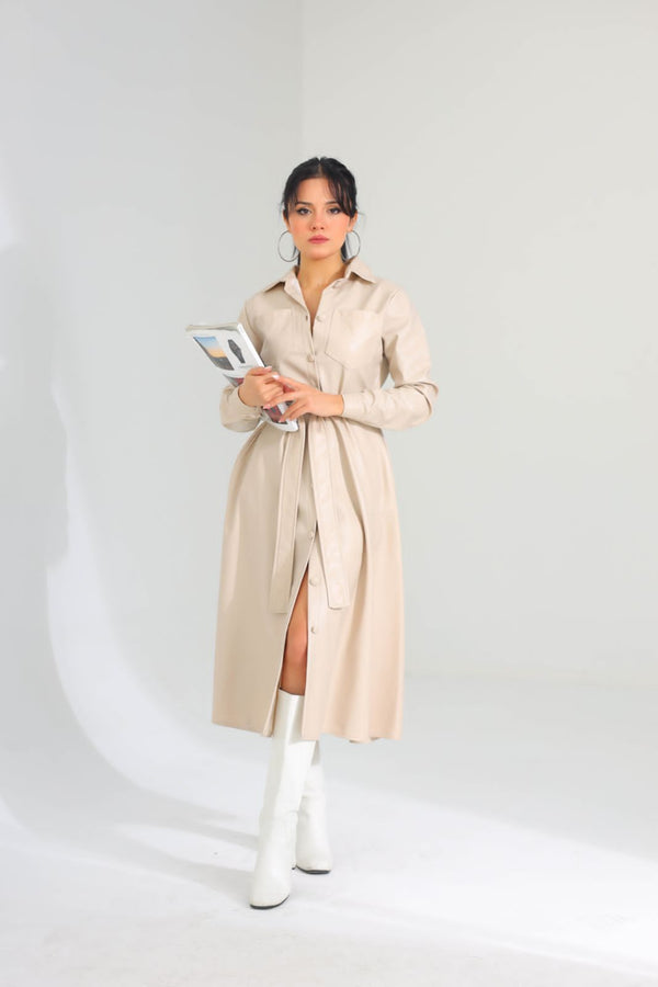 Leather dress 8283 - HANGER