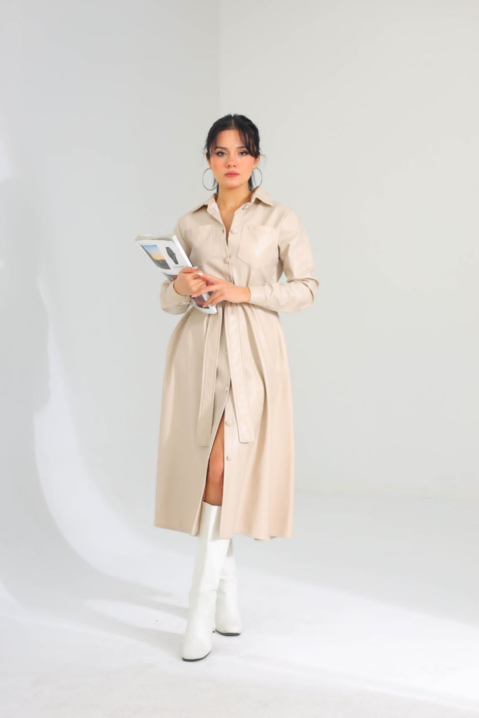Leather dress 8283 - HANGER