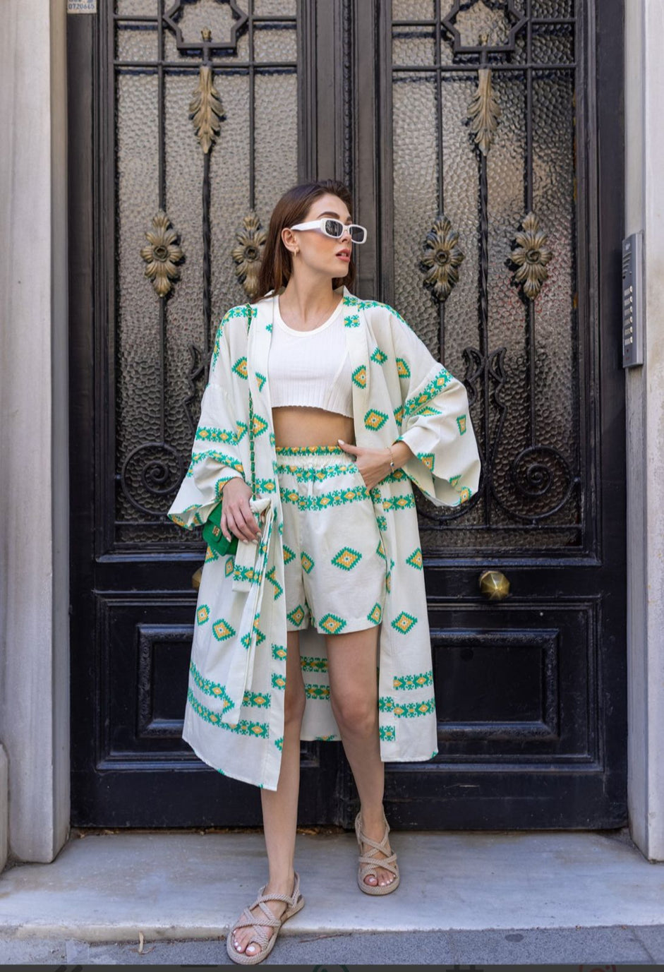2pcs set kimono & short D - HANGER