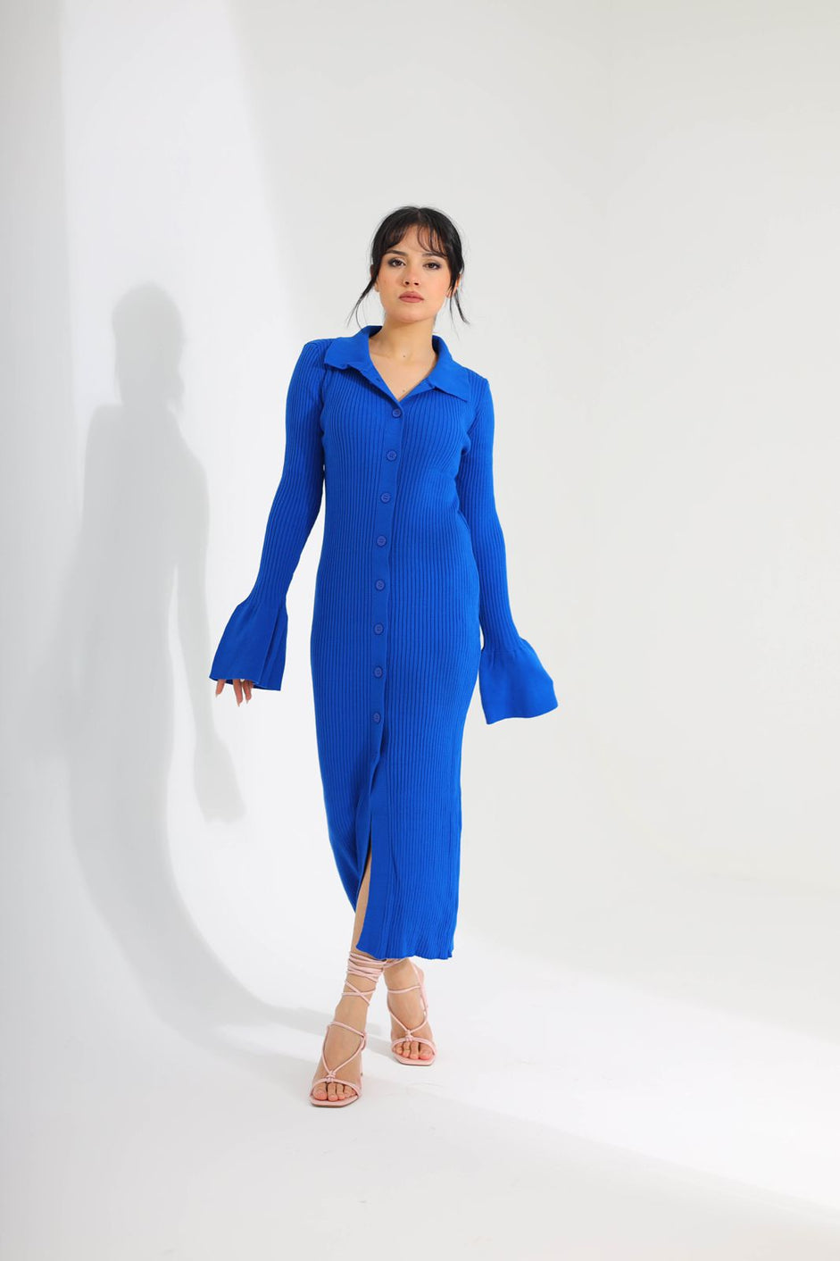 Fitted long dress - HANGER